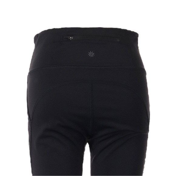 NWT Athleta Accelerate High Rise Crop Leggings 1X Black SwiftLite Lightweight - Picture 4 of 10